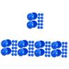 CAXUSD 250 Pcs Ball Calling Ball Floatie Giant Beer Pong Bingo Machine Ball Pit for Babies Colorful Bingo Balls Vending Machine Ball Raffle Balls Table Tennis Net Jumbo Blue Pvc view 1