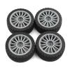 4pcs 67mm Rubber Tire Wheel Tyre for Tam-iya XV01 XV02 TT01 TT02 PTG-2 WRC for Hyundai i20 1/10 RC Rally Racing Car Upgrade Parts(Grey) view 2