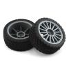 4pcs 67mm Rubber Tire Wheel Tyre for Tam-iya XV01 XV02 TT01 TT02 PTG-2 WRC for Hyundai i20 1/10 RC Rally Racing Car Upgrade Parts(Grey) view 3