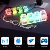 2 Pcs Keyboard Fidget Toy, Loud & Silent Fidget Keychain with LED Lights, Stress Relief Clicker Fidget Keyboard, Boost Focus and Calm Anxiety for Library Office Home view 2