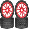 1/7 1/8 On Road Tire Set On Road Tire Tyre 17mm Wheel Rims for Arrma 1/7 Infraction Limitless Felony FS Racing Model GT RC Car Upgrade On Road Tyre 4Pcs One Set view 1