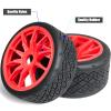 1/7 1/8 On Road Tire Set On Road Tire Tyre 17mm Wheel Rims for Arrma 1/7 Infraction Limitless Felony FS Racing Model GT RC Car Upgrade On Road Tyre 4Pcs One Set view 4