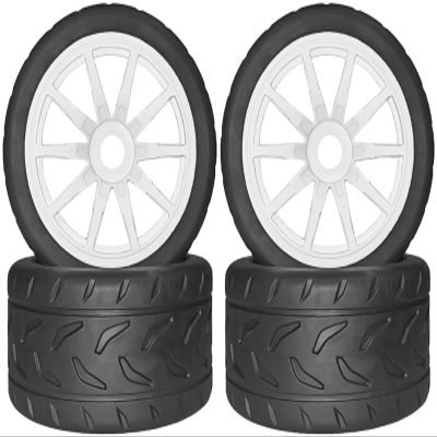1/7 1/8 On Road Tire Set On Road Tire Tyre 17mm Wheel Rims for Arrma 1/7 Infraction Limitless Felony FS Racing Model GT RC Car Upgrade On Road Tyre 4Pcs One Set