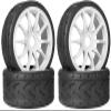 1/7 1/8 On Road Tire Set On Road Tire Tyre 17mm Wheel Rims for Arrma 1/7 Infraction Limitless FS Racing Model GT RC Car Upgrade On Road Tyre 4Pcs One Set view 1
