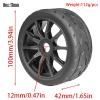 1/7 1/8 On Road Tire Set On Road Tire Tyre 17mm Wheel Rims for Arrma 1/7 Infraction Limitless FS Racing Model GT RC Car Upgrade On Road Tyre 4Pcs One Set view 2