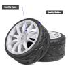 1/7 1/8 On Road Tire Set On Road Tire Tyre 17mm Wheel Rims for Arrma 1/7 Infraction Limitless FS Racing Model GT RC Car Upgrade On Road Tyre 4Pcs One Set view 3
