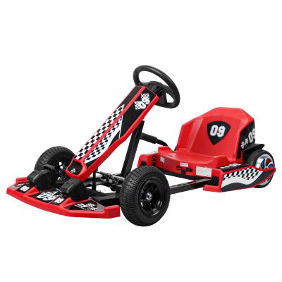 gibxiyza Go Kart for Kids Pedal Go Kart Ride On Toys 36V Electric Go Kart for Kids 16 Mph Drift Kart with 350W Motor, Drift/Sport Mode, Length Adjustment Max Bearing 187Lbs Black US Pl