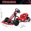 gibxiyza Go Kart for Kids Pedal Go Kart Ride On Toys 36V Electric Go Kart for Kids 16 Mph Drift Kart with 350W Motor, Drift/Sport Mode, Length Adjustment Max Bearing 187Lbs Black US Pl view 2