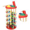 Colorful Wooden Knock Ball Ladder Toy Intelligence Development Kids Children Preschool Gift view 3