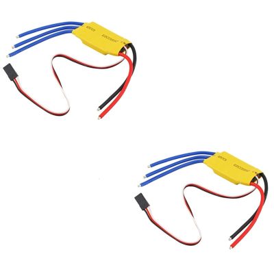 2pcs/lot HW30A 30A ESC Brushless Motor Speed Controller RC BEC ESC T-rex 450 V2 Helicopter Boat for F450 Mini Quadcopter(with Connect)