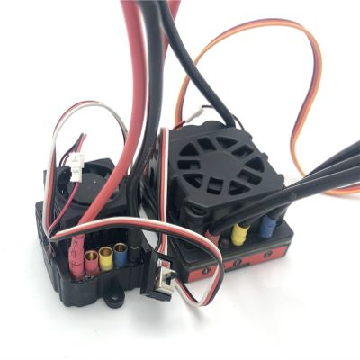 80A 150A Two-Way Brushless ESC Electric Speed Controller 2-6S with BEC Waterproof ESC for 1/8 1/10 RC Truck Off-Road Car(80A 2-3S)