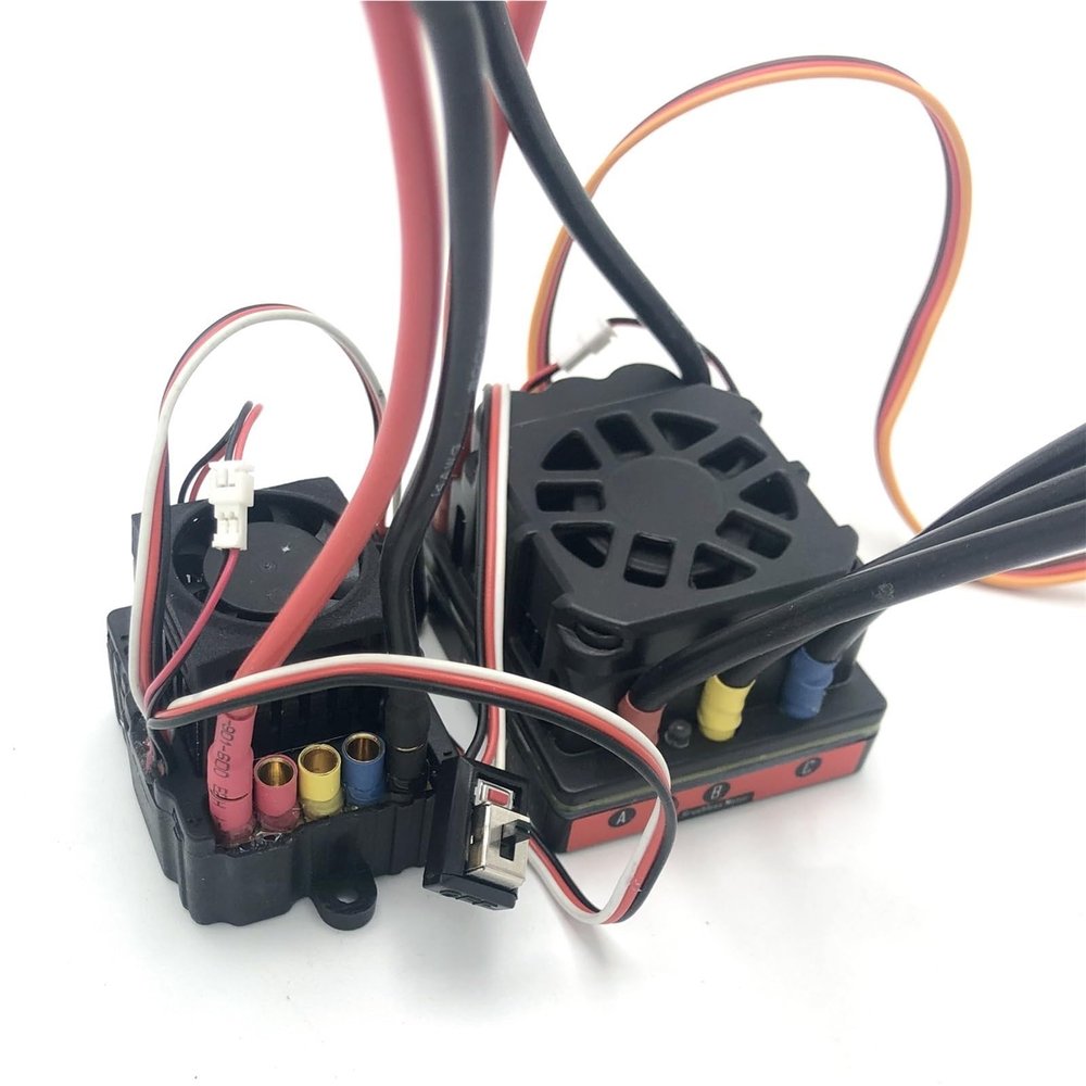 80A 150A Two-Way Brushless ESC Electric Speed Controller 2-6S with BEC Waterproof ESC for 1/8 1/10 RC Truck Off-Road Car(80A 2-3S)