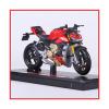 1:18 Model Bike for:Ducati Super Naked V4 S Red Diecast Gift Collection view 2