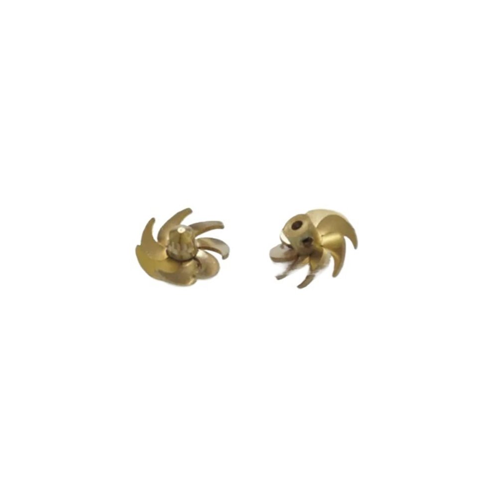 1Pair RC Copper Propeller Dia 7mm 8mm 7-Blade Paddle Shaft Hole 1mm Height 5.4mm for 1/700 RC Boat Part(1pair Dia 7mm)