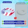 3 Pack Inflatable USA Flag Pool Floats for Kids Adults - 35.5 inch Swim Tubes Rings for Lake Pool Beach, Red White & Blue Pool Floaties Kid Teen Summer Pool Party America Flag Patriotic Toy view 3
