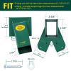 BETOOLL Swing Sets Brackets - 2 A-Frame Swing Set Brackets and 4 Swing Hangers with All Mounting Heavy Duty Hardware Included - Swing Set Kit for Porch, Yard, Playground - Green view 3