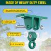 BETOOLL Swing Sets Brackets - 2 A-Frame Swing Set Brackets and 4 Swing Hangers with All Mounting Heavy Duty Hardware Included - Swing Set Kit for Porch, Yard, Playground - Green view 4