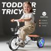 Umatoll Tricycle for Toddlers 2-5 Year Old, Ajustable Toddler Bike Outdoor Toys, Birthday Gift for Boy Girl Age 2-4, Trike with Light up Wheels view 2