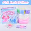 Pink Axolotl Butter Slime Kit, with Fun Slime Add Ins, Soft and Stretchy, Non-Sticky, Scented Slime Kit for Kids, Birthday Gifts for Boys & Girls, Classroom Rewards, DIY Stress Relief Toy view 2
