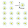 15 PCS Daisy Cupcake Toppers Little White Daisies Flowers Cake Decorations Picks White Flowers for Bridal Engagement BabyShower Birthday Party Spring Theme Decor Supplies view 2