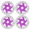 POENVFPO 4PCS RC Car Brake Disc,Aluminium Alloy Hex Adapter for 1/10 Remote Control Car Upgrade Parts (Purple) view 1