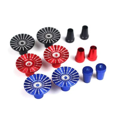 StiNGZjdM M3 M4 Aluminum Transmitter Joystick Thumb Stick Umbrella Thumbstick Non-Slip Rocker for RC for Futaba for Spektrum for Frsky for JR Drone(1 Pair M3 Blue)