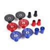 StiNGZjdM M3 M4 Aluminum Transmitter Joystick Thumb Stick Umbrella Thumbstick Non-Slip Rocker for RC for Futaba for Spektrum for Frsky for JR Drone(1 Pair M3 Blue) view 1