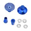 StiNGZjdM M3 M4 Aluminum Transmitter Joystick Thumb Stick Umbrella Thumbstick Non-Slip Rocker for RC for Futaba for Spektrum for Frsky for JR Drone(1 Pair M3 Blue) view 2