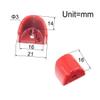 StiNGZjdM Anti-Wear Metal Zinc Cap Shock Absorber Protective Cover for 1/8 1/10 Truck Buggy RC Car for HSP for HPI for Traxxas for Axial for Tamiya(Red) view 3