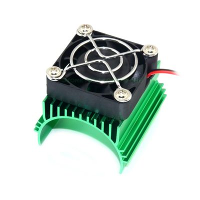 StiNGZjdM Fan Heatsink Set 40 * 42mm Plus New RC Car Parts 4074 4274 1515 Motor Universal Heat Sink Motor Cooling Fan Radiator(Green)