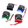 StiNGZjdM Fan Heatsink Set 40 * 42mm Plus New RC Car Parts 4074 4274 1515 Motor Universal Heat Sink Motor Cooling Fan Radiator(Green) view 2