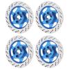 POENVFPO 4PCS RC Car Brake Disc,Aluminium Alloy Hex Adapter for 1/10 Remote Control Car Upgrade Parts (Dark Blue) view 1