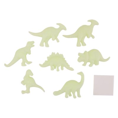 Johntoy Glow in the Dark 3D Wall Dino's, 7dlg.