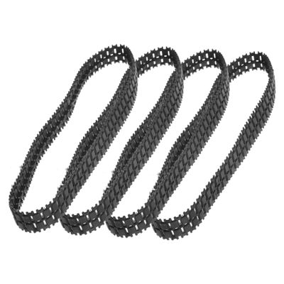 LALADEFIEE Rubber DIY Tank Track Set 4 Pieces Replacement Tracks for Robot Car Toys