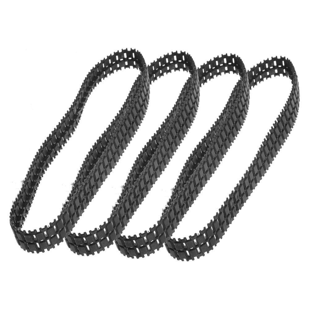 LALADEFIEE Rubber DIY Tank Track Set 4 Pieces Replacement Tracks for Robot Car Toys