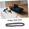 LALADEFIEE Rubber DIY Tank Track Set 4 Pieces Replacement Tracks for Robot Car Toys view 3