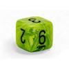 Bright Green Vortex Mega-Hedral with Black Colored Numbers 20mm (25/32in) D6 Pack of 2 view 3