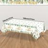 3 PCS House Warming Party Tablecloth Home Sweet Home Birthday Decorations Table Cover Housewarming Rustic Floral Plastic Rectangle Party Tablecloth for New House Wedding Party Supplies, 54 x 108 Inch view 2