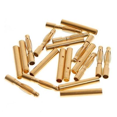 Gold Plated Banana Connectors 50 Pairs 2.0mm Male Female