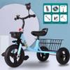 AIYOBEBI Children's Tricycle, Anti Roll Over Pedal Bike with Rear Bucket Basket 2-6 Years Old Stroller, Baby Toy Car, Trikes Toddlers, for Girl and Boy-Plastic Basket. (Blue) view 2