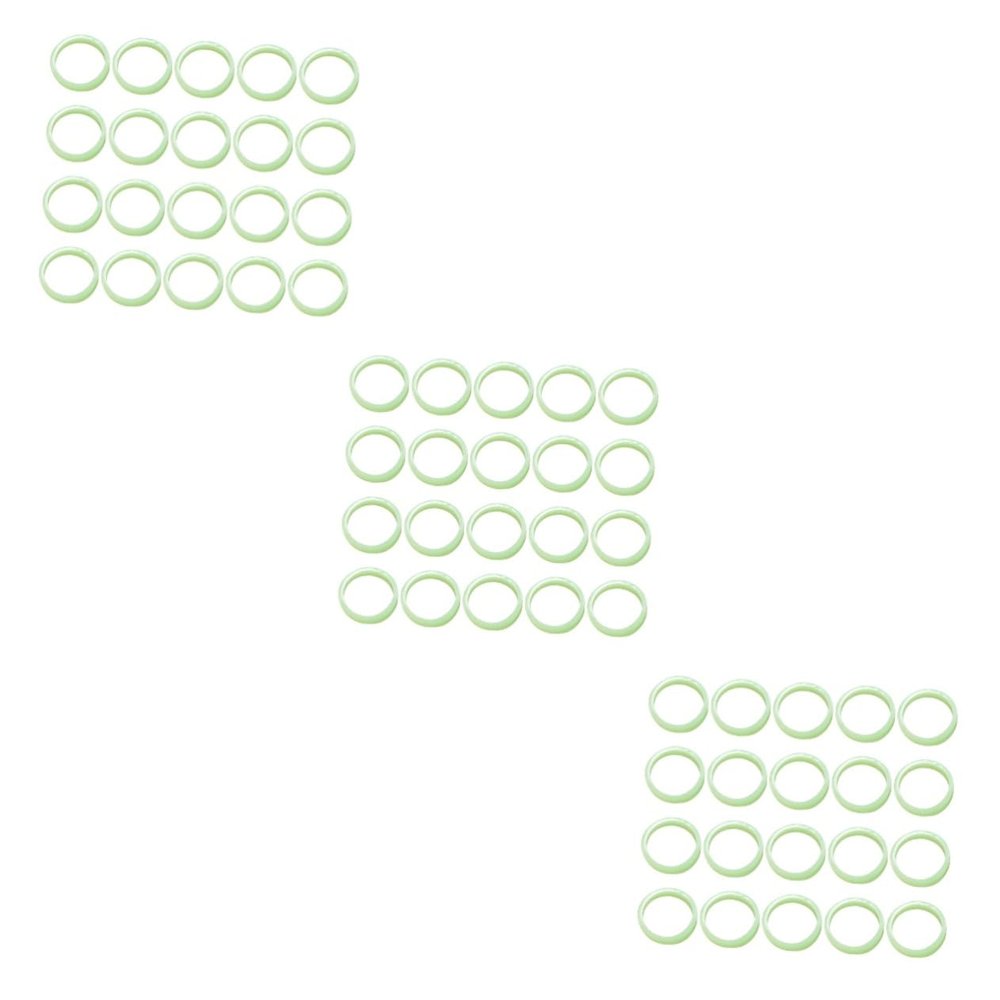 GLSTOY 300pcs Luminous Finger Rings for Parties Bright Green Dark Decoration Lightweight Party Supplies for Friends Family Celebrations