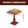 1/12 Scale Dollhouse Chess Set Detailed Alloy 1:12 Scale Dollhouse Furniture Chess Set DIY Decorative 1:12 Scale Accessories for Dollhouse Lovers Chess Table,1:12 Scale Accessories view 3