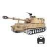 BrickCraftWorks RC Tank That Shoots for Adults, 1/16 2.4G Remote Control M109A2 Grenade Tank Simulation Military Vehicle Model with Sound and Light Effects (Metal Upgrade Version M2109) view 1