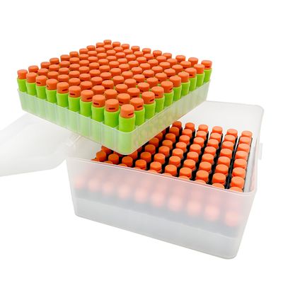 WALWAL Foam Dart Bullet Storage Box, Easy to organize, Portable Storage Box, Compatible with Nerf Elite and Short Dart(1 Box, 2 Tray)