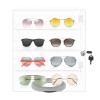 360-degree Rotating Acrylic Glasses Display case, Acrylic Display case, Suitable for displaying Sunglasses, Jewelry and Collectibles view 1
