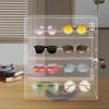 360-degree Rotating Acrylic Glasses Display case, Acrylic Display case, Suitable for displaying Sunglasses, Jewelry and Collectibles view 2