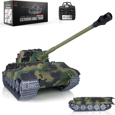 Heng Long US in Stock Pro Edition 1/16 Tk7.0 King Tiger 2 Rc Tank Metal Tracks Wheels Motor Barrel Retractable