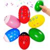 6 Pack Easter Basket Stuffers, Eco-Friendly Woode Percussion Musical Shaker, Toddlers Stocking Stuffers 1-3 Year Old, Montessori Toys for Kids Boys Girls Easter Party view 1