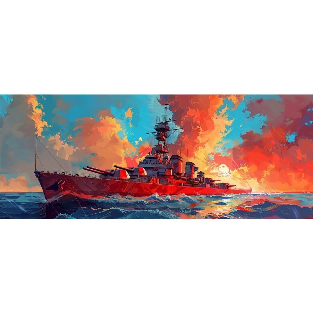 Boat Moon Paint by Numbers for Adults, DIY Paint by Number Acrylic with 3 Brushes, DIY Painting by Numbers for Beginner Kits, DIY Canvas Oil Painting Kit for Home Wall Decor Gift (No Frame) 40x120cm