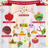 100PCS Cinco de Mayo Necklace Decorations, Fiesta Mexican Beads Decorations, 12 Kinds Metallic Mexican Party Decor Necklace, Fiesta Cactus Pinata Maracas Accessories for Cinco de Mayo Party Favors view 3